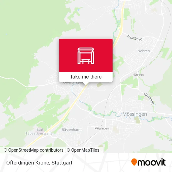 Карта Ofterdingen Krone