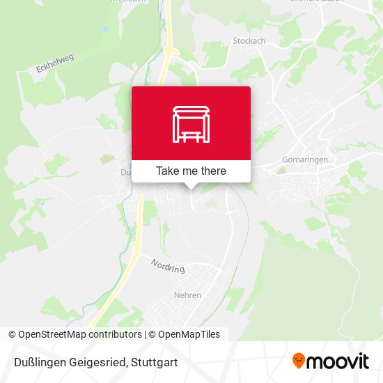 Dußlingen Geigesried map