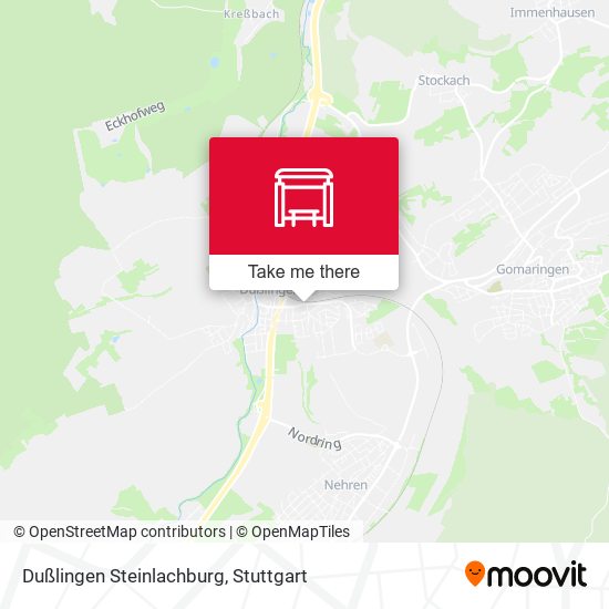 Dußlingen Steinlachburg map