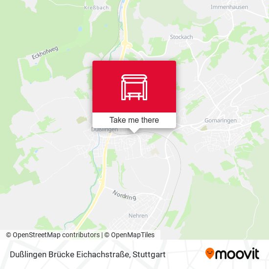 Dußlingen Brücke Eichachstraße map