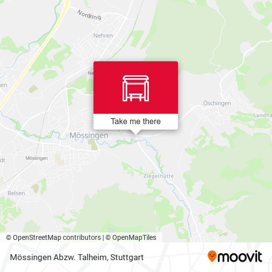 Mössingen Abzw. Talheim map