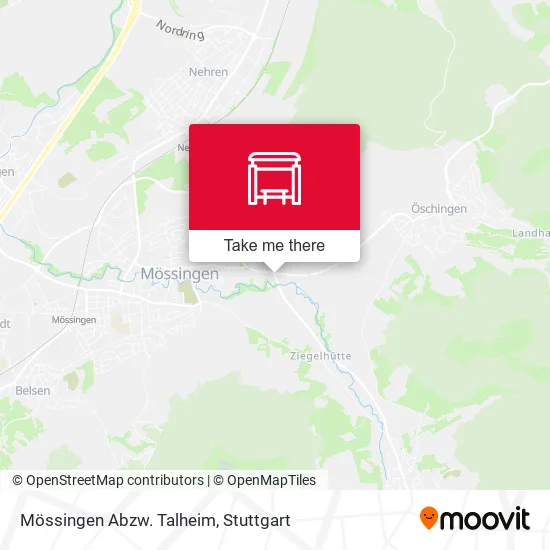 Карта Mössingen Abzw. Talheim