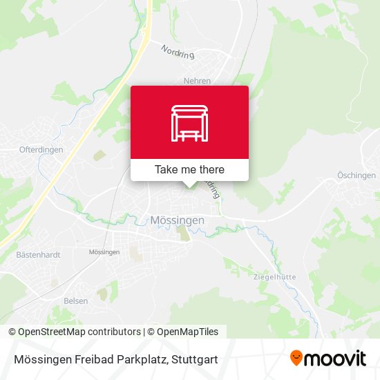 Mössingen Freibad Parkplatz map