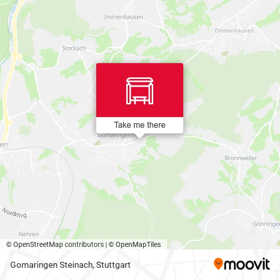 Карта Gomaringen Steinach