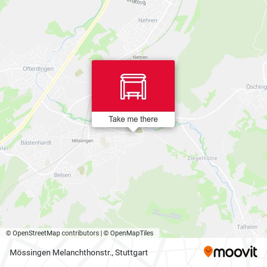 Mössingen Melanchthonstr. map