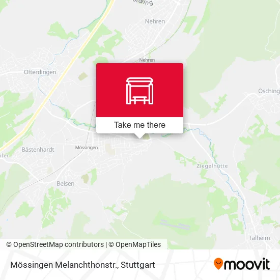 Карта Mössingen Melanchthonstr.