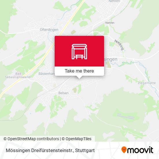 Mössingen Dreifürstensteinstr. map