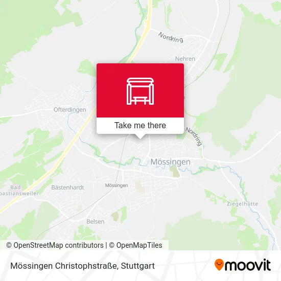 Карта Mössingen Christophstraße