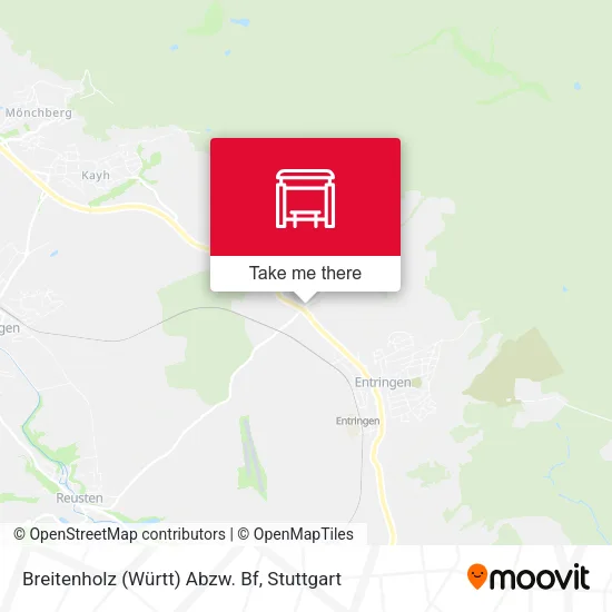 Карта Breitenholz (Württ) Abzw. Bf