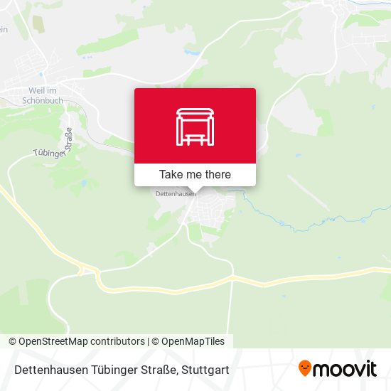 Dettenhausen Tübinger Straße map