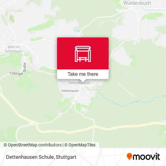 Карта Dettenhausen Schule