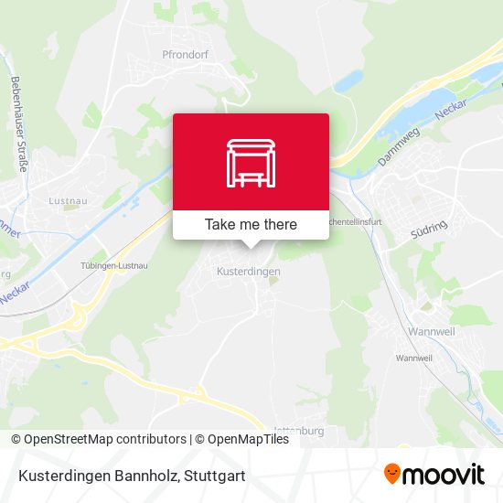 Kusterdingen Bannholz map