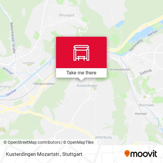 Kusterdingen Mozartstr. map
