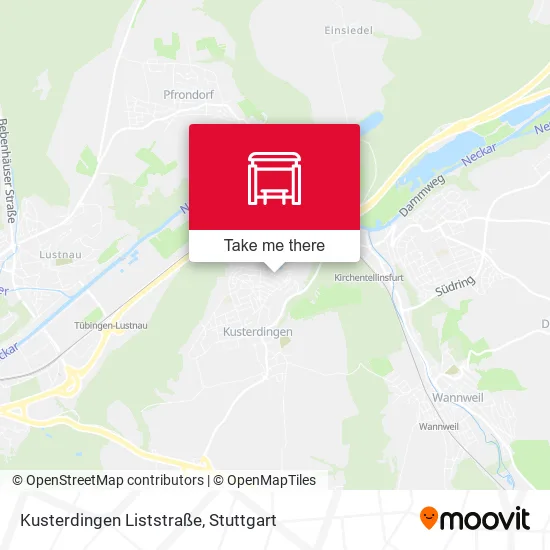 Карта Kusterdingen Liststraße