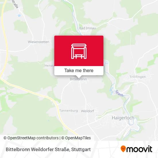 Карта Bittelbronn Weildorfer Straße