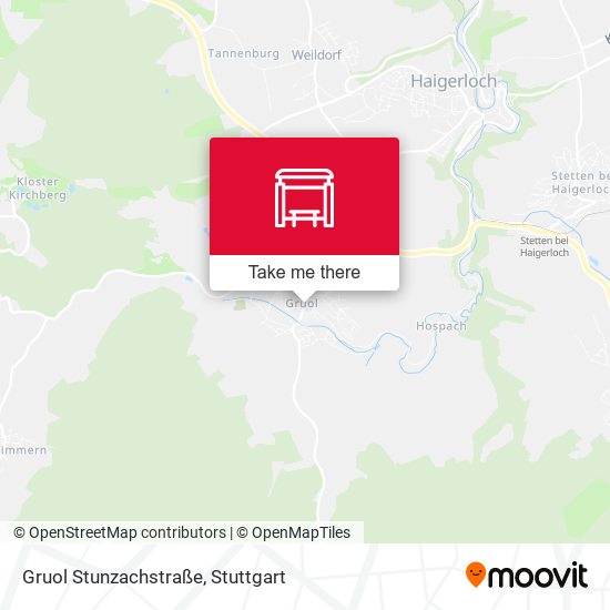 Gruol Stunzachstraße map