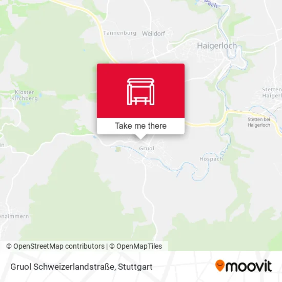 Карта Gruol Schweizerlandstraße