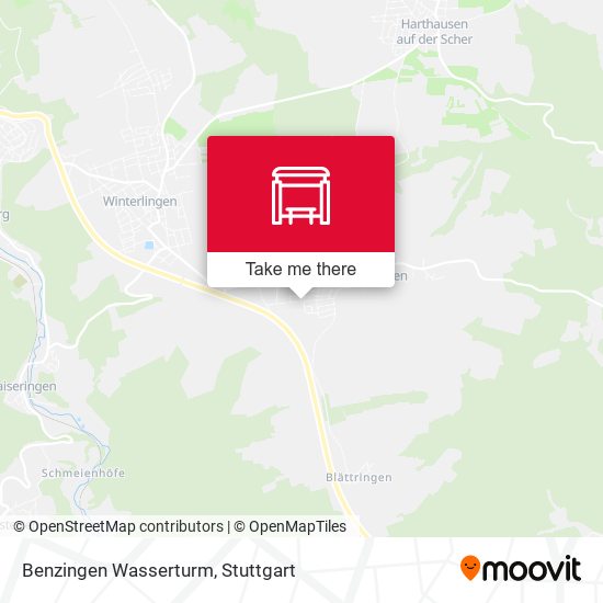 Benzingen Wasserturm map