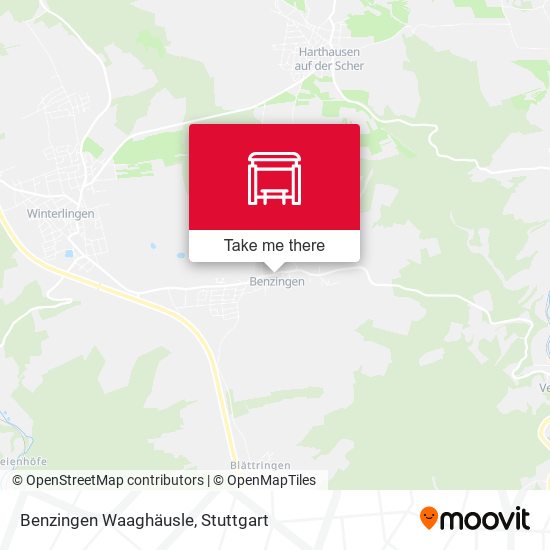 Benzingen Waaghäusle map