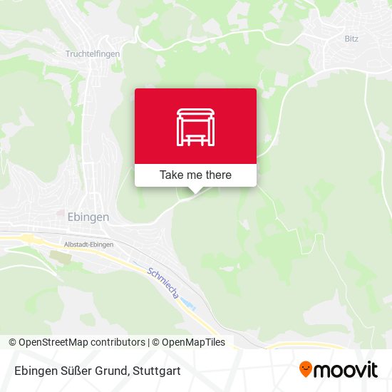 Ebingen Süßer Grund map