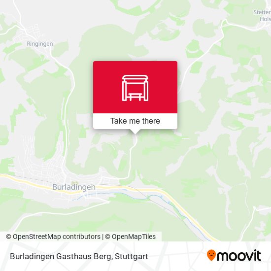 Burladingen Gasthaus Berg map