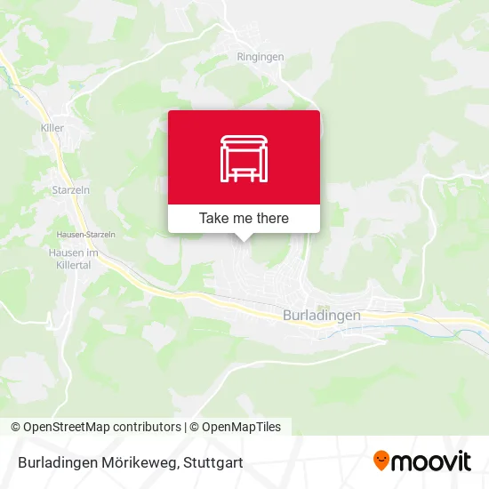 Карта Burladingen Mörikeweg