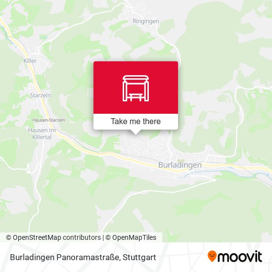 Burladingen Panoramastraße map