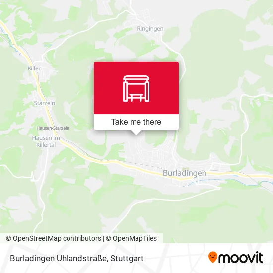 Карта Burladingen Uhlandstraße