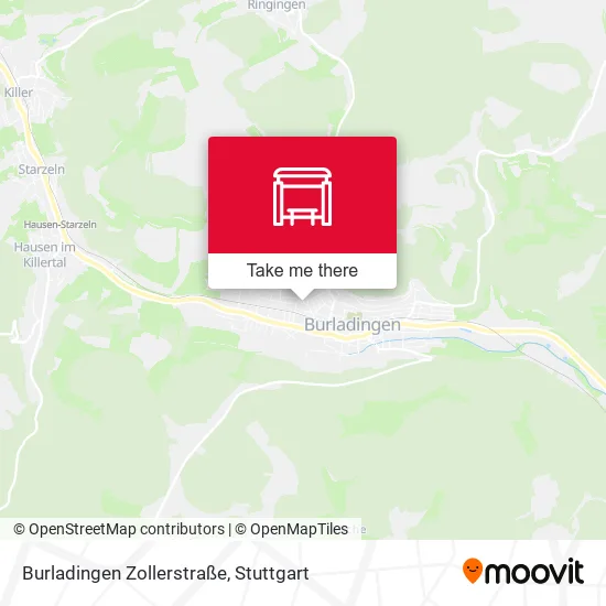 Карта Burladingen Zollerstraße
