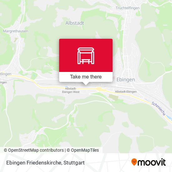 Ebingen Friedenskirche map