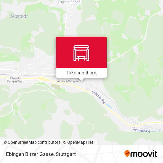 Ebingen Bitzer Gasse map