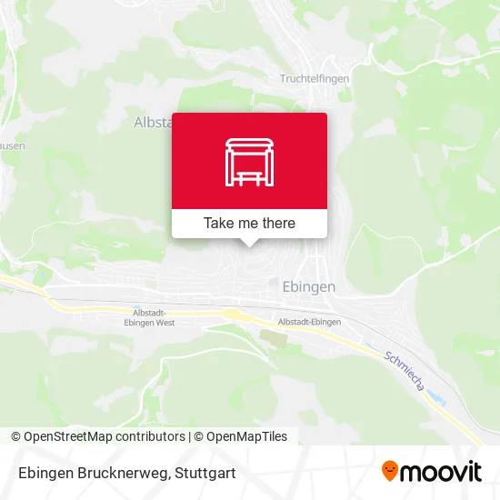 Карта Ebingen Brucknerweg