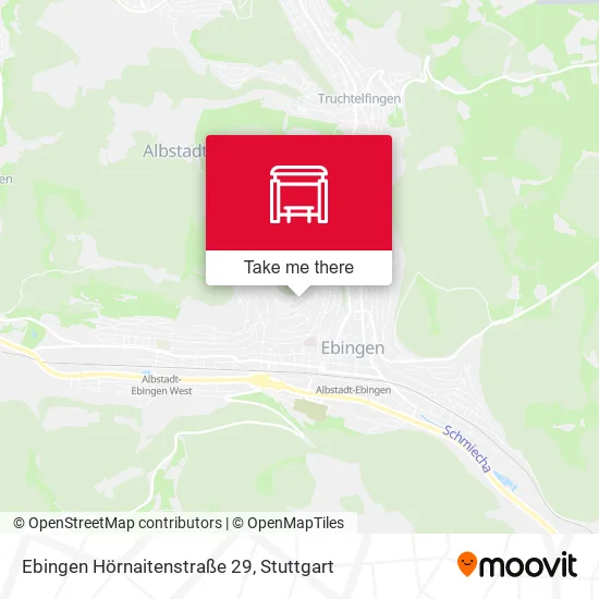 Карта Ebingen Hörnaitenstraße 29