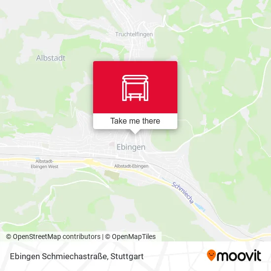Карта Ebingen Schmiechastraße