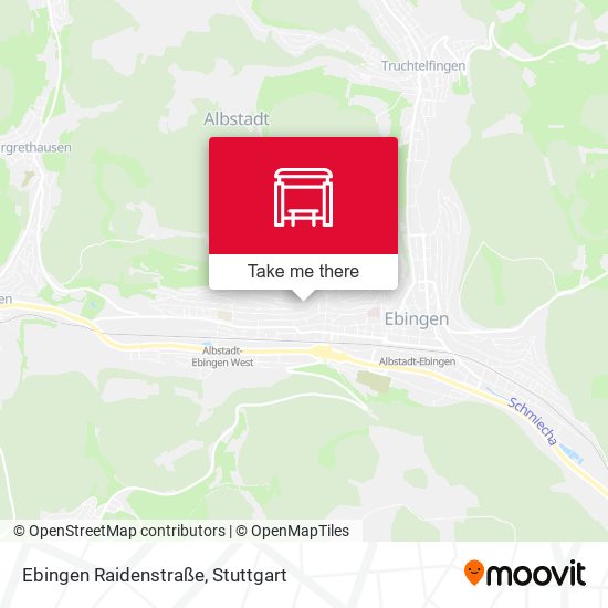 Ebingen Raidenstraße map