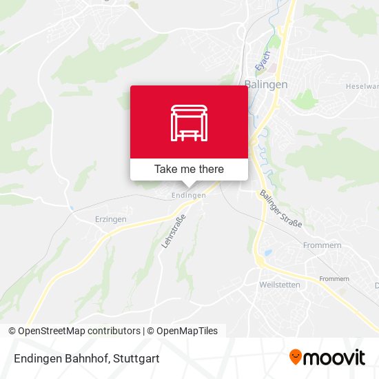 Карта Endingen Bahnhof