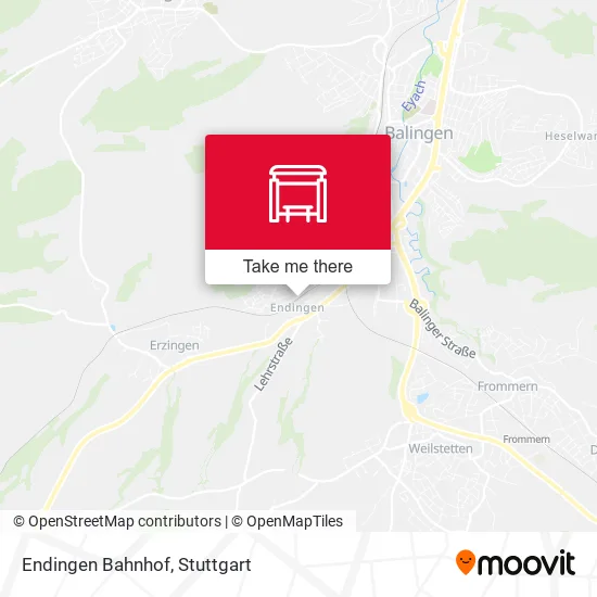 Карта Endingen Bahnhof