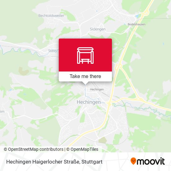 Карта Hechingen Haigerlocher Straße