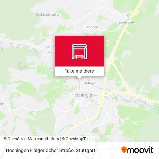 Карта Hechingen Haigerlocher Straße