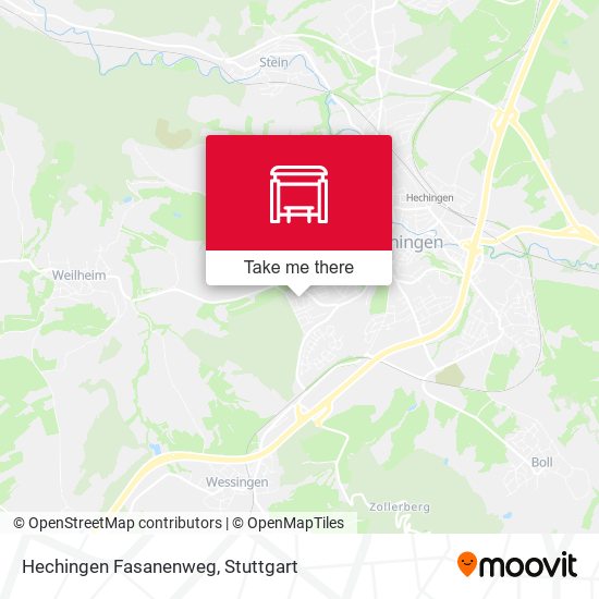 Hechingen Fasanenweg map