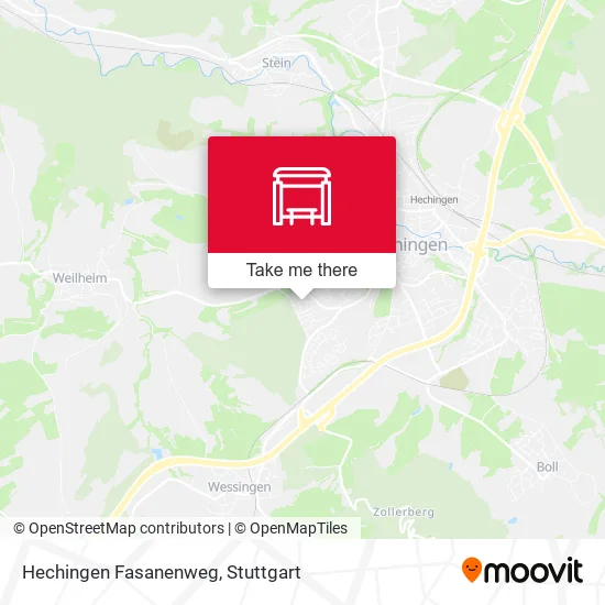 Карта Hechingen Fasanenweg