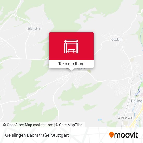 Geislingen Bachstraße map