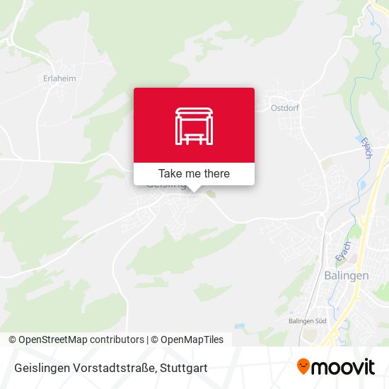 Geislingen Vorstadtstraße map