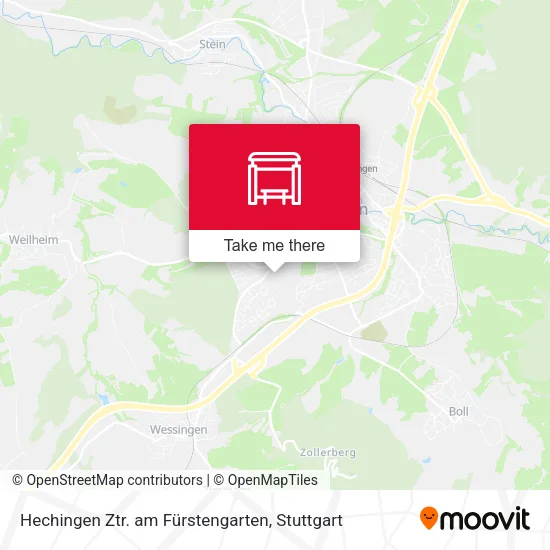 Карта Hechingen Ztr. am Fürstengarten