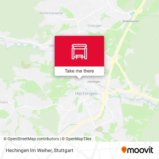 Карта Hechingen Im Weiher