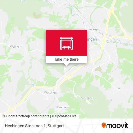 Карта Hechingen Stockoch 1