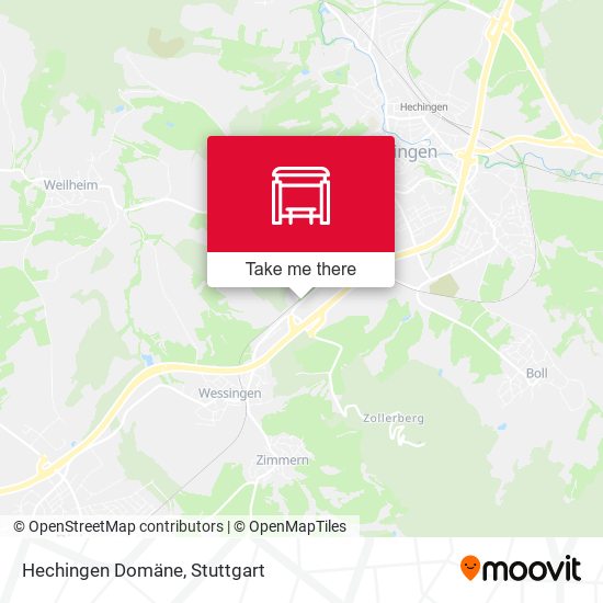 Hechingen Domäne map