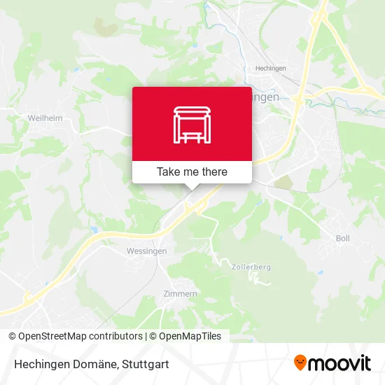 Карта Hechingen Domäne