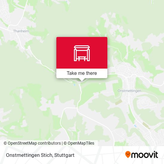 Карта Onstmettingen Stich