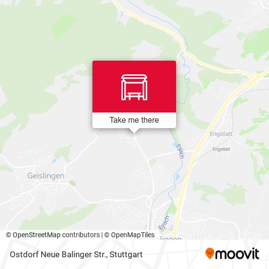 Карта Ostdorf Neue Balinger Str.